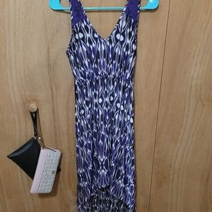 Express purple high low dress